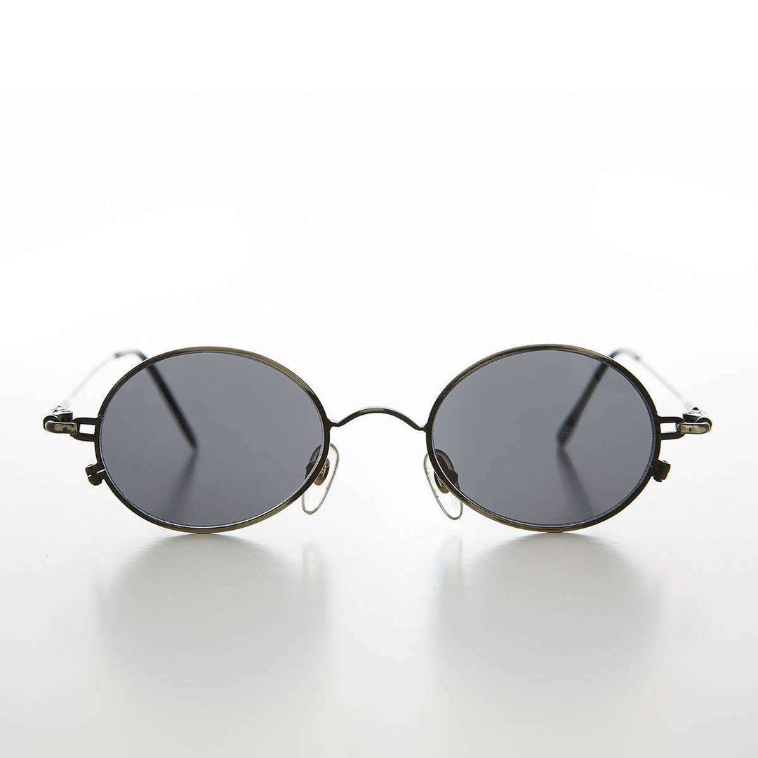 Oval Metal Spectacles 90s Vintage Sunglasses - Greco