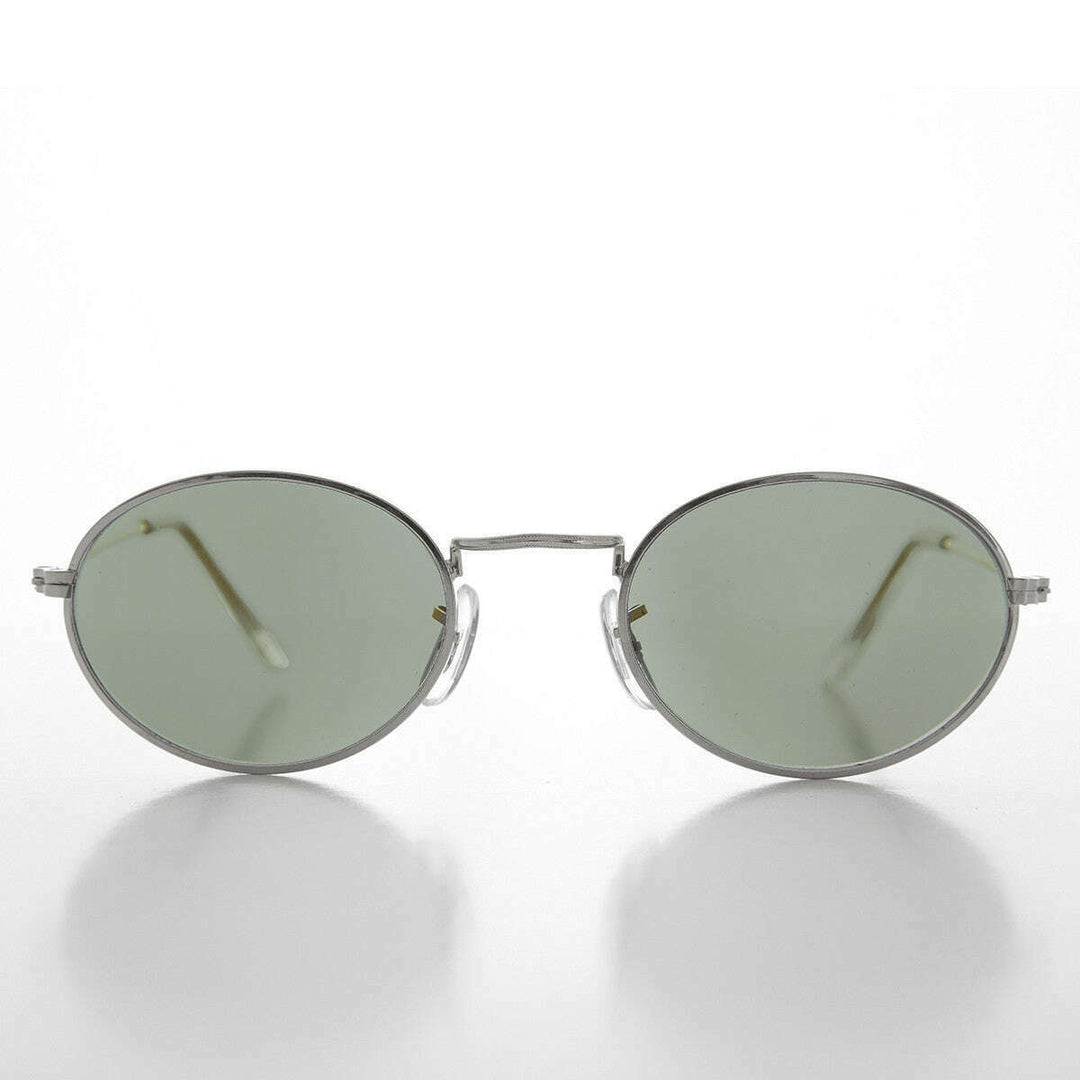 Oval Metallic Frame Vintage 90s Sunglass -Norris