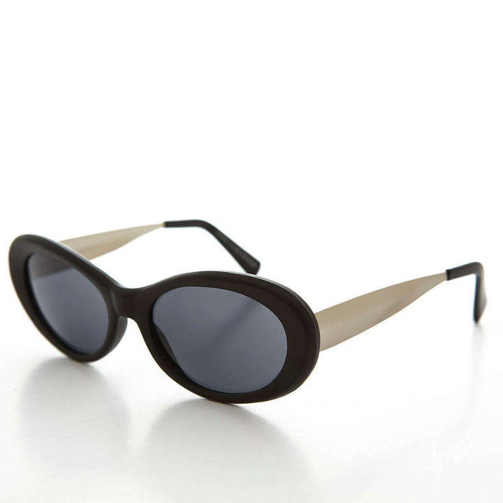 Oval Mod Punk Cateye 90s Vintage Sunglass - Loretta