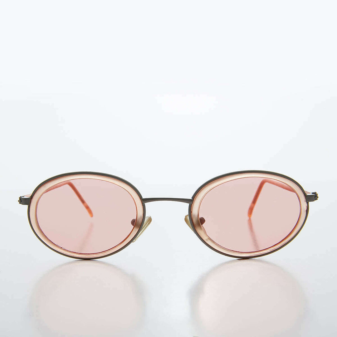 Oval Pastel Vintage Sunglasses - Bloom