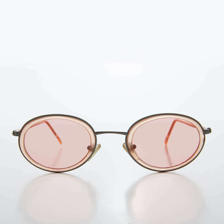 Oval Pastel Vintage Sunglasses - Bloom