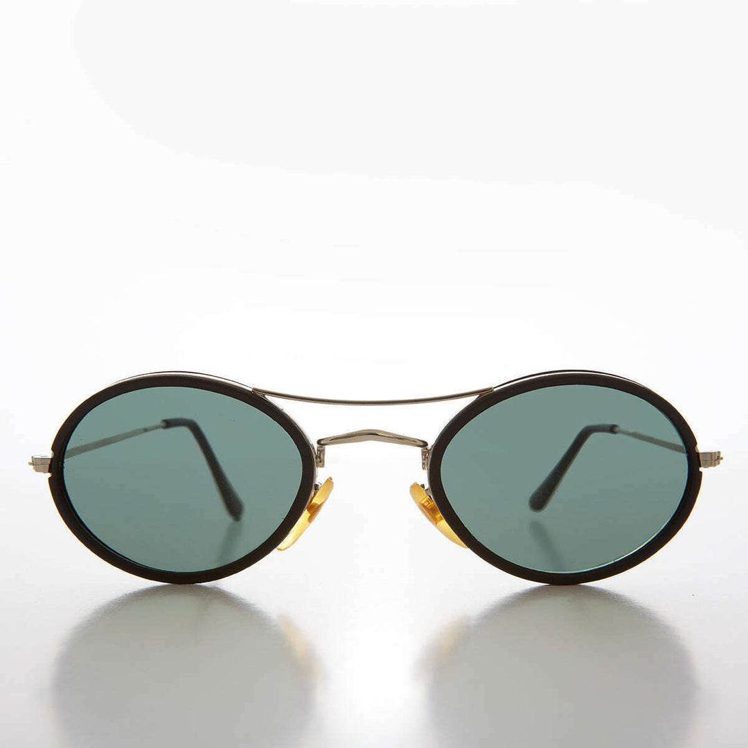 Oval Pilot Style Vintage Sunglasses - Welch
