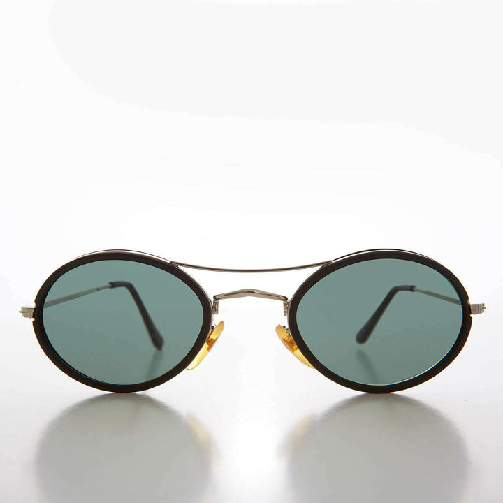 Oval Pilot Style Vintage Sunglasses - Welch