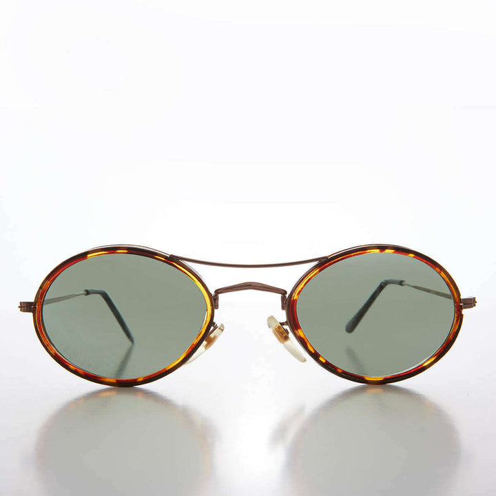 Oval Pilot Style Vintage Sunglasses - Welch