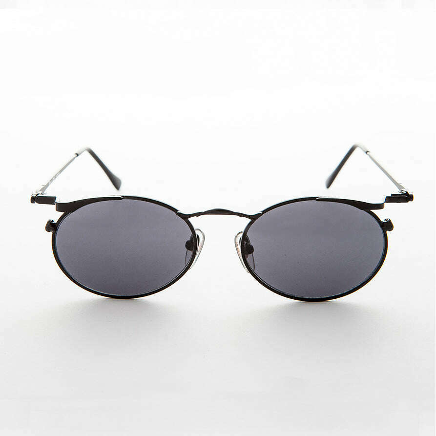Oval Punk Grunge Steampunk Vintage Sunglass - Dieselgoth