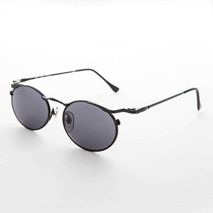 Oval Punk Grunge Steampunk Vintage Sunglass - Dieselgoth