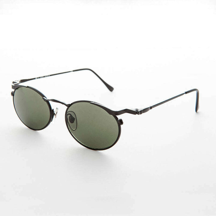 Oval Punk Grunge Steampunk Vintage Sunglass - Dieselgoth