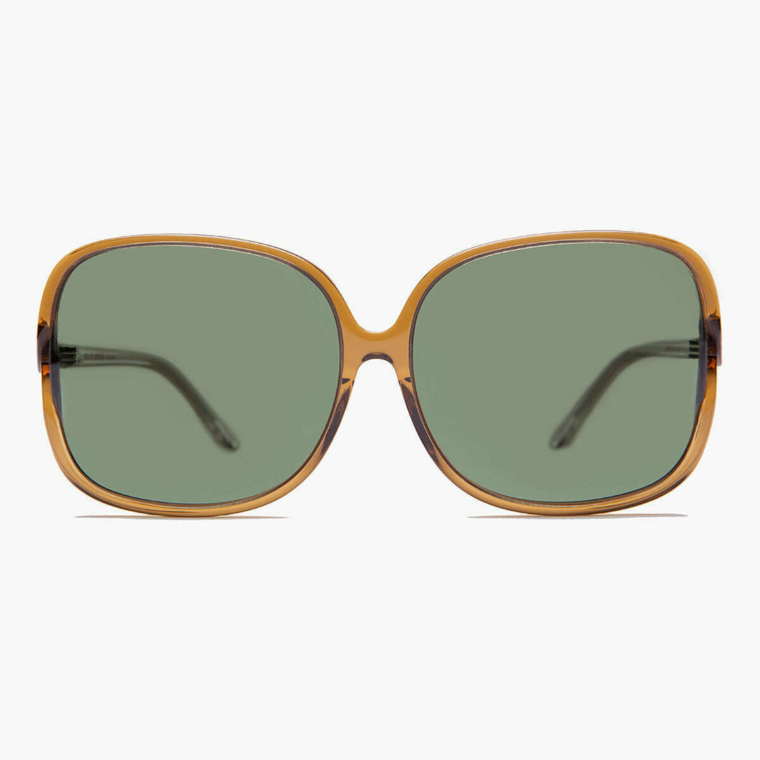 Oversized Square Sunglass with Polarized Lens - Jackie