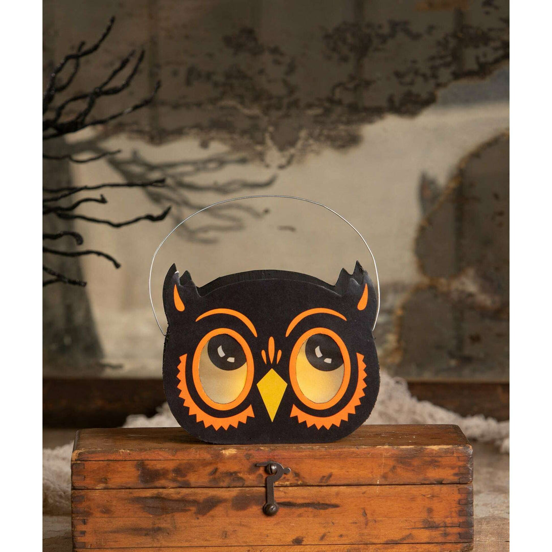 Owl Bucket Luminary by Bethany Lowe Designs, image 3