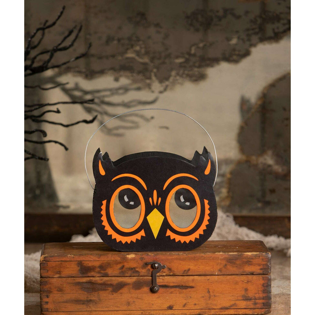 Owl Bucket Luminary by Bethany Lowe Designs, image 4