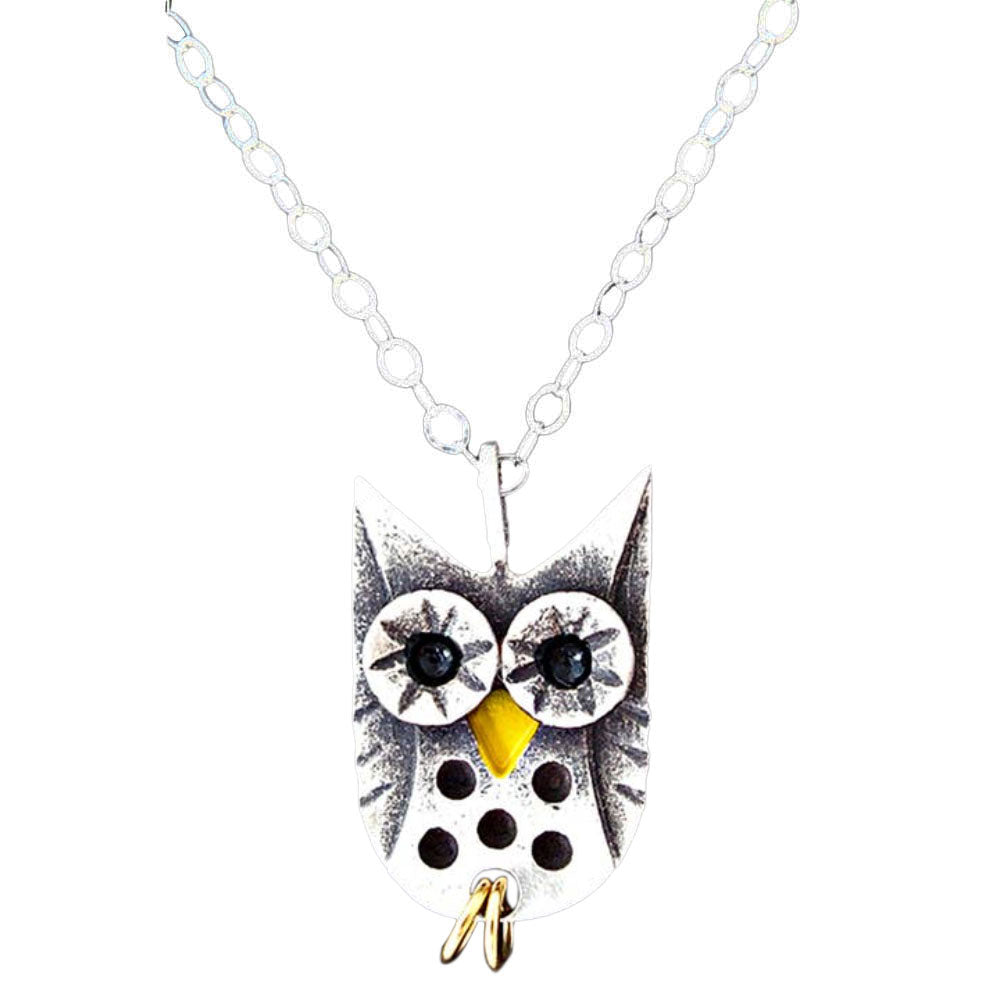 Owl Necklace by Chickenscratch