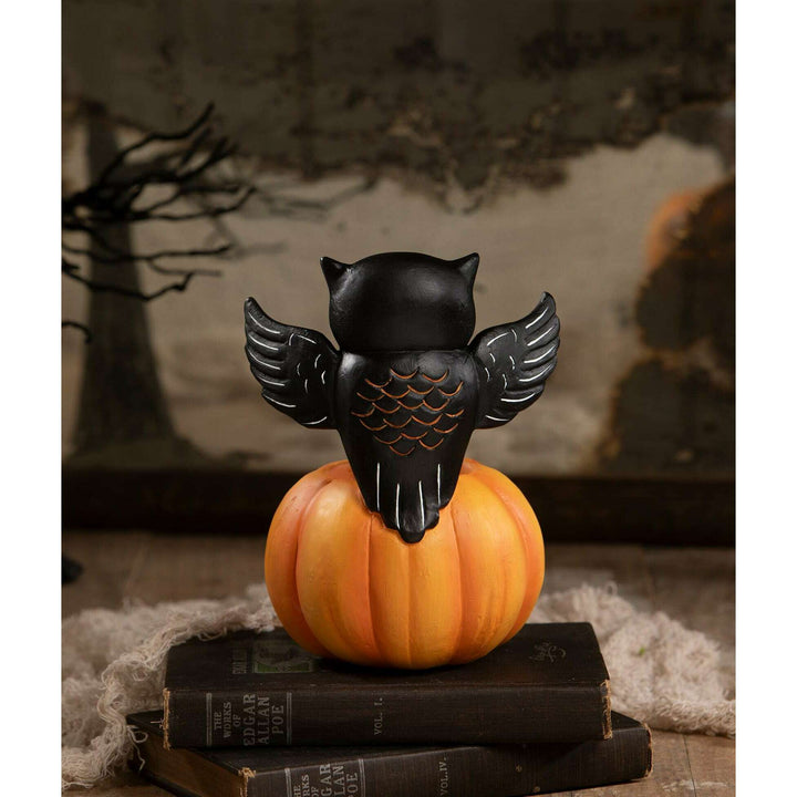 Owl on Jack O'Lantern by Bethany Lowe Designs, image 3