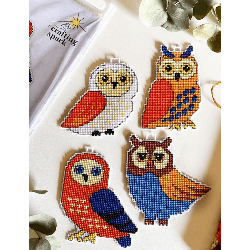 "Owls" 110CS Counted Cross-Stitch Kit
