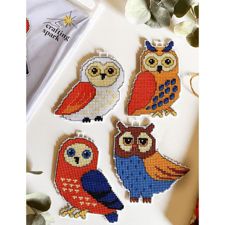 "Owls" 110CS Counted Cross-Stitch Kit