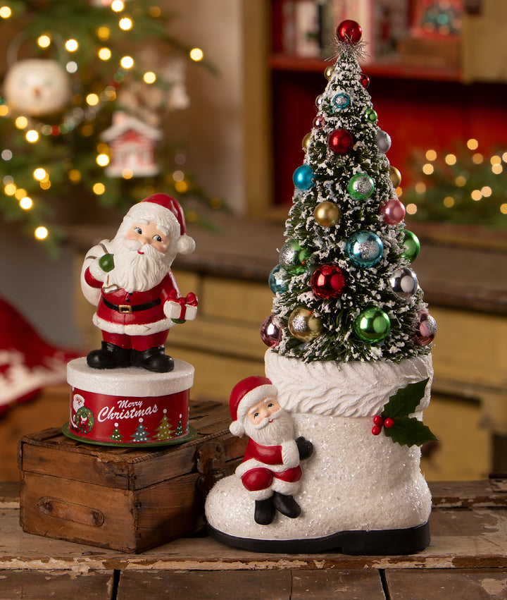 Santa Boot with Tree by Bethany Lowe Designs, image 4