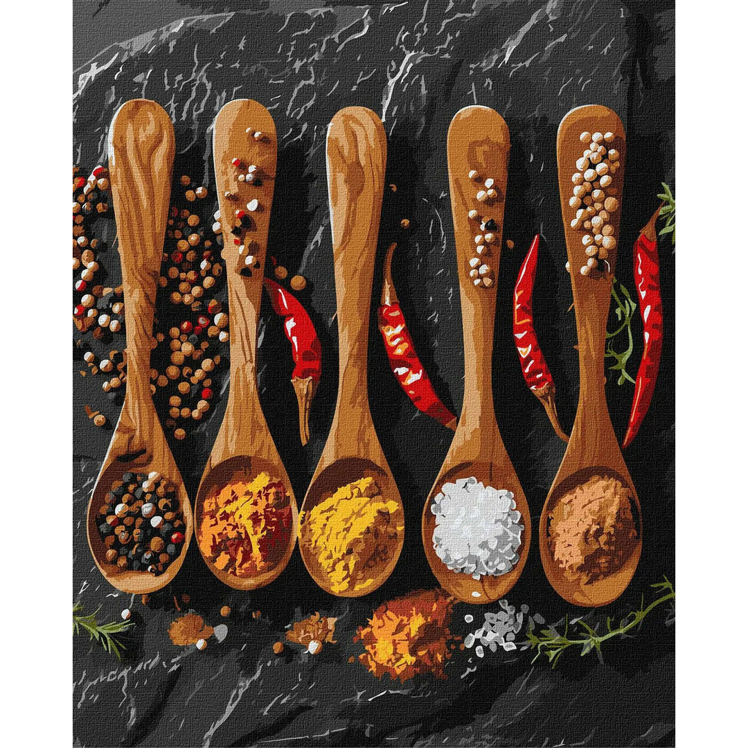 Painting by Numbers kit A variety of spices KHO5690
