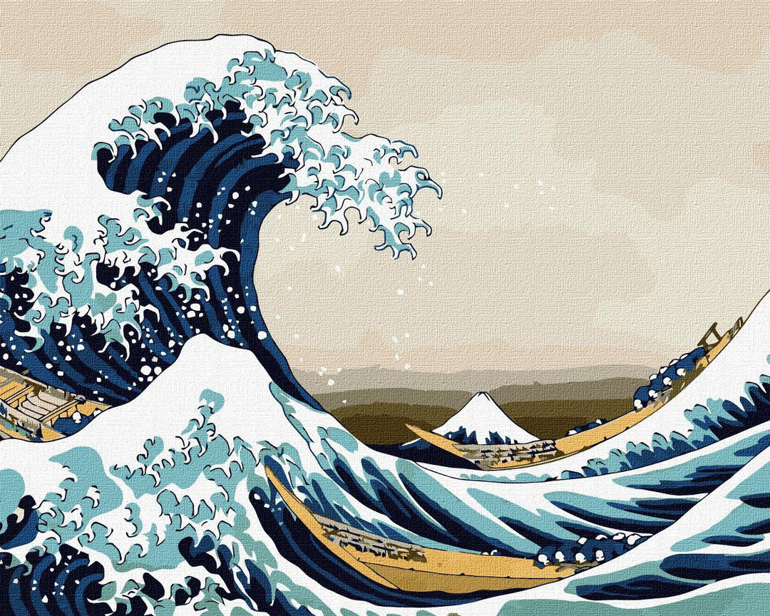 Painting by Numbers kit Big wave in Kanagawa KHO2756