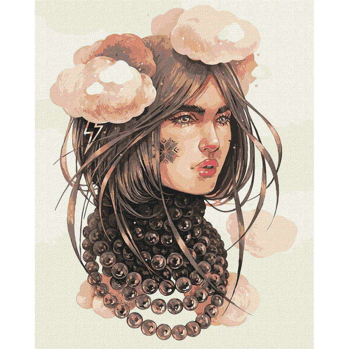 Painting by Numbers kit Cloudy thoughts KHO4995