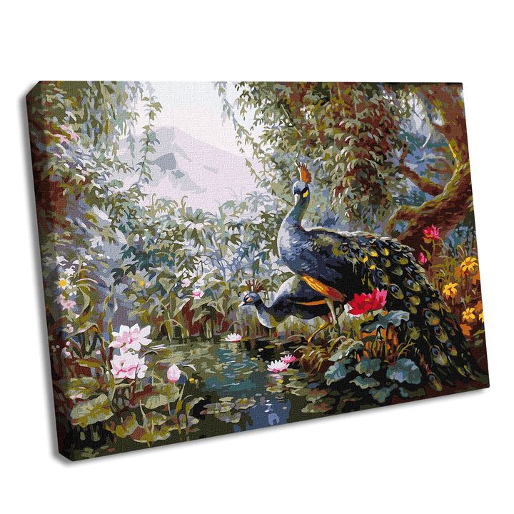 Painting by Numbers kit Fairytale peacocks KHO4375