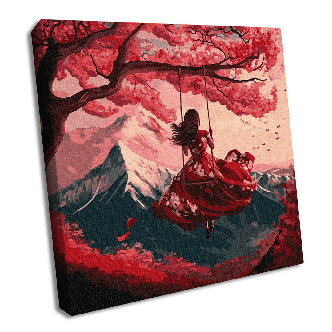 Painting by Numbers kit Flying on a swing KHO5089