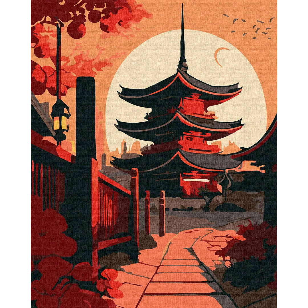 Painting by Numbers kit Landscape of the east KHO5109