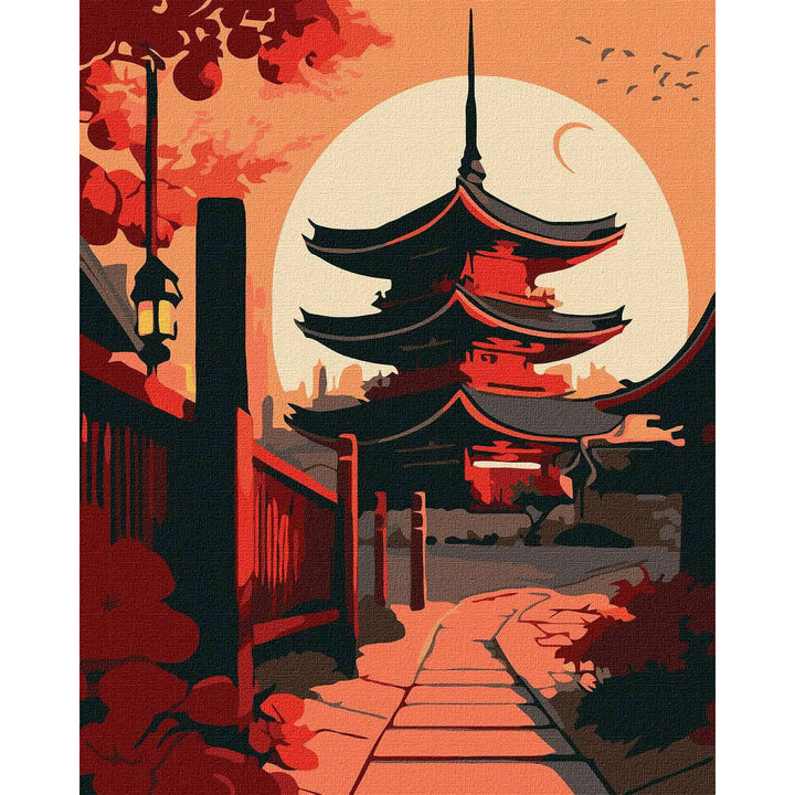 Painting by Numbers kit Landscape of the east KHO5109