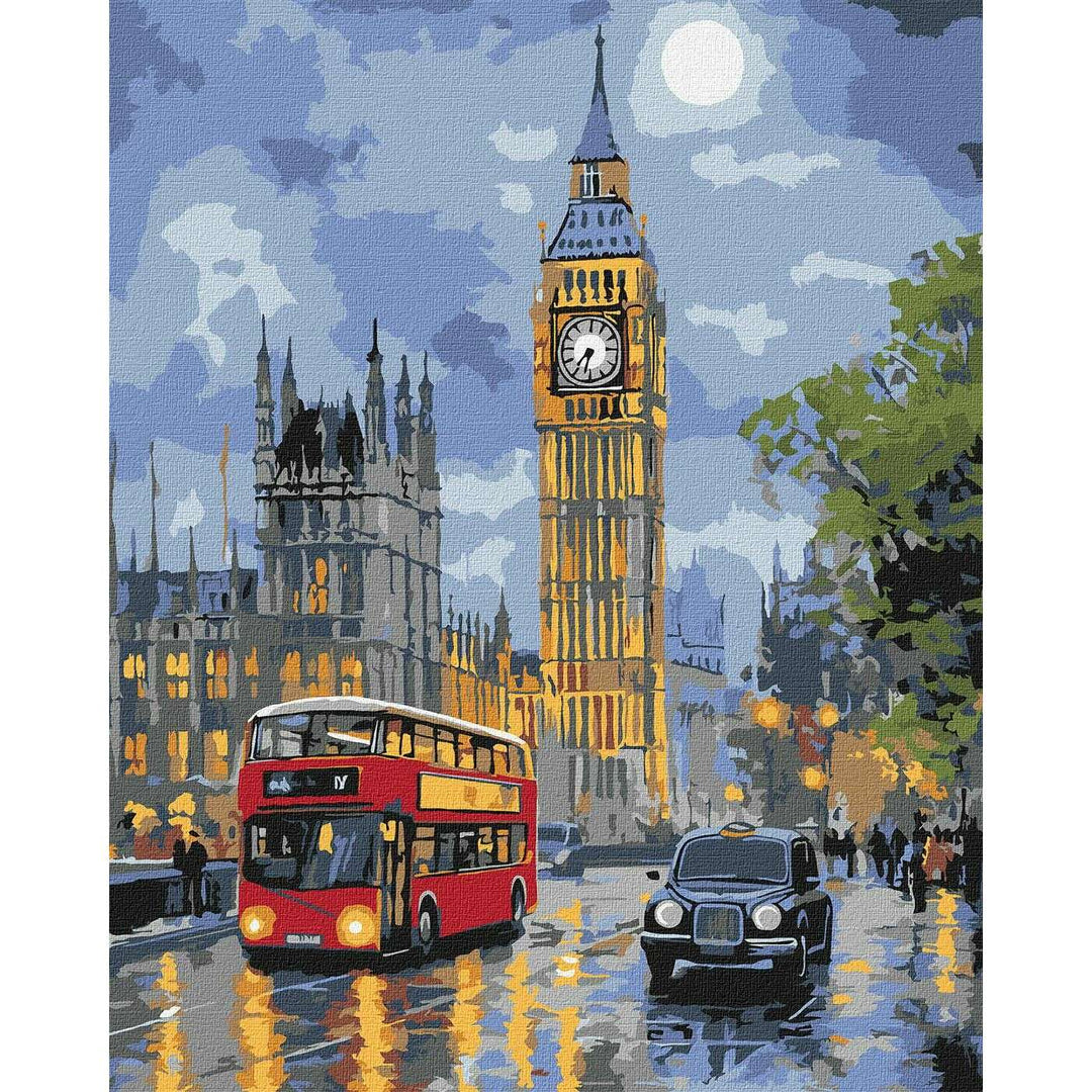 Painting by Numbers kit London at night KHO3662