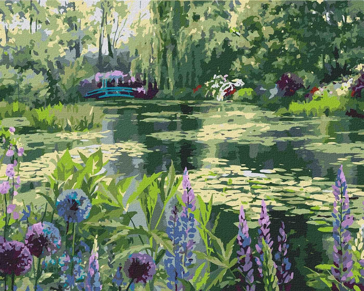Painting by Numbers kit Monet's garden in Giverny KHO2838