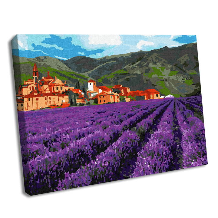Painting by Numbers kit Mountain lavender KHO2216