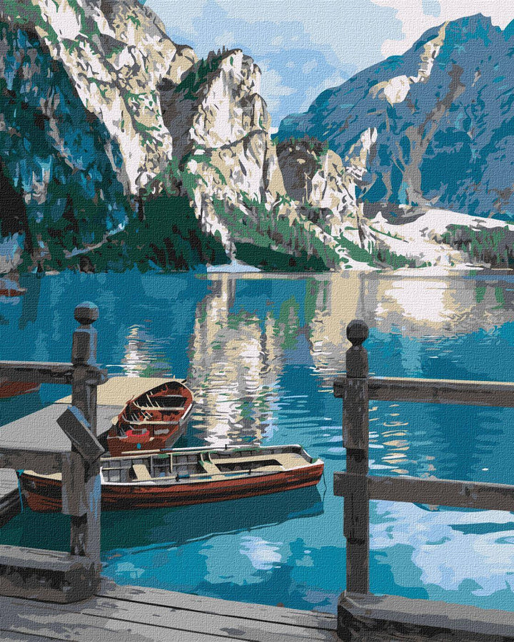 Painting by Numbers kit Mountain peace KHO2763