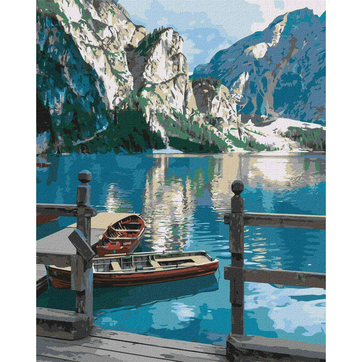 Painting by Numbers kit Mountain peace KHO2763