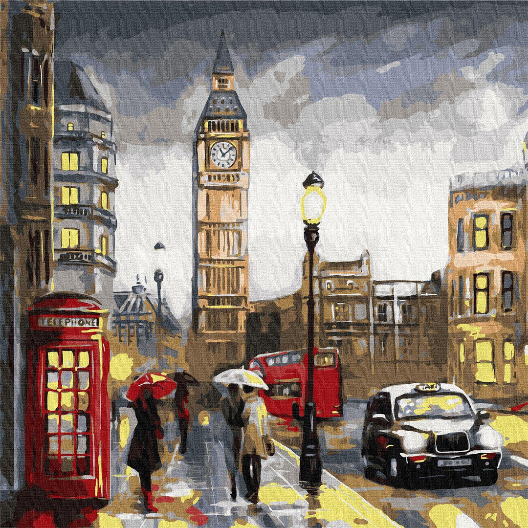 Painting by Numbers kit Rainy London KHO3599