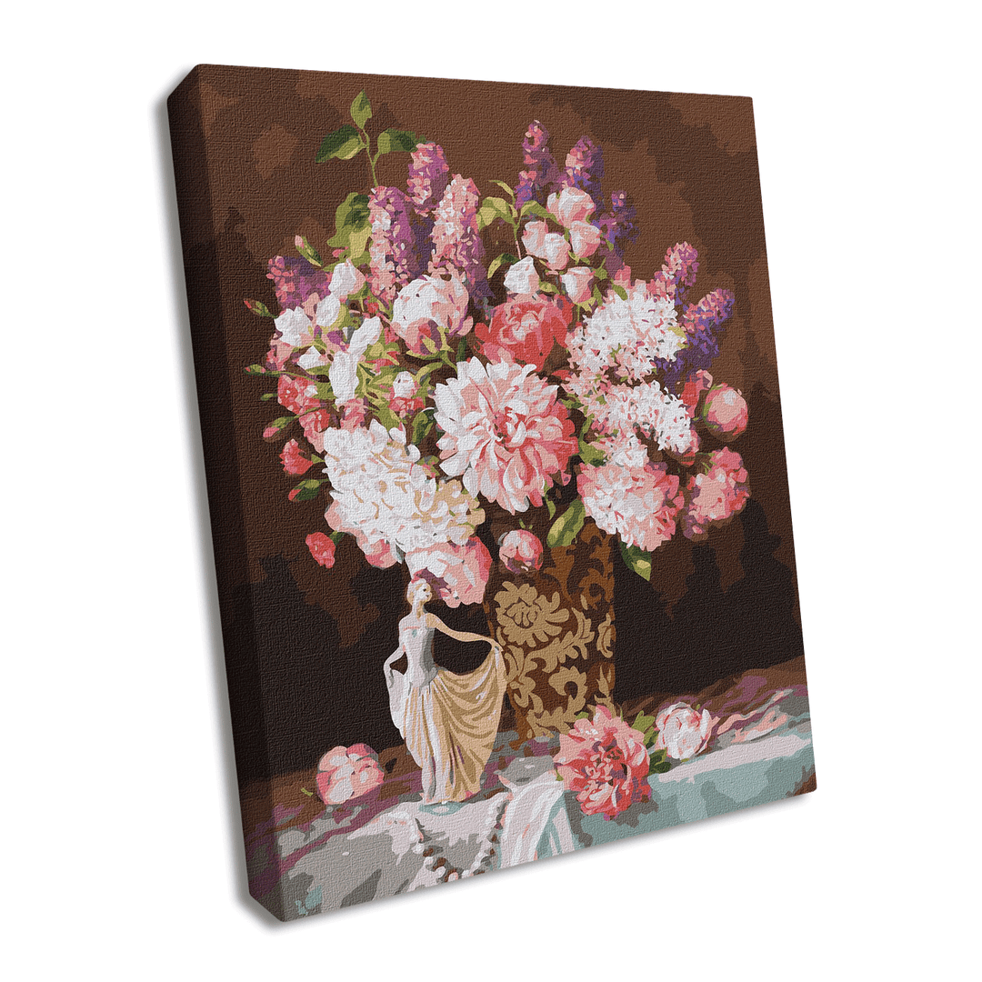 Painting by Numbers kit Still life with a statuette of a ballerina KHO3203