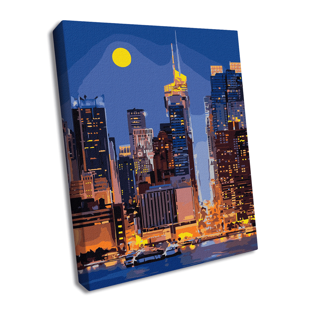 Painting by Numbers kit The streets of Manhattan KHO3611