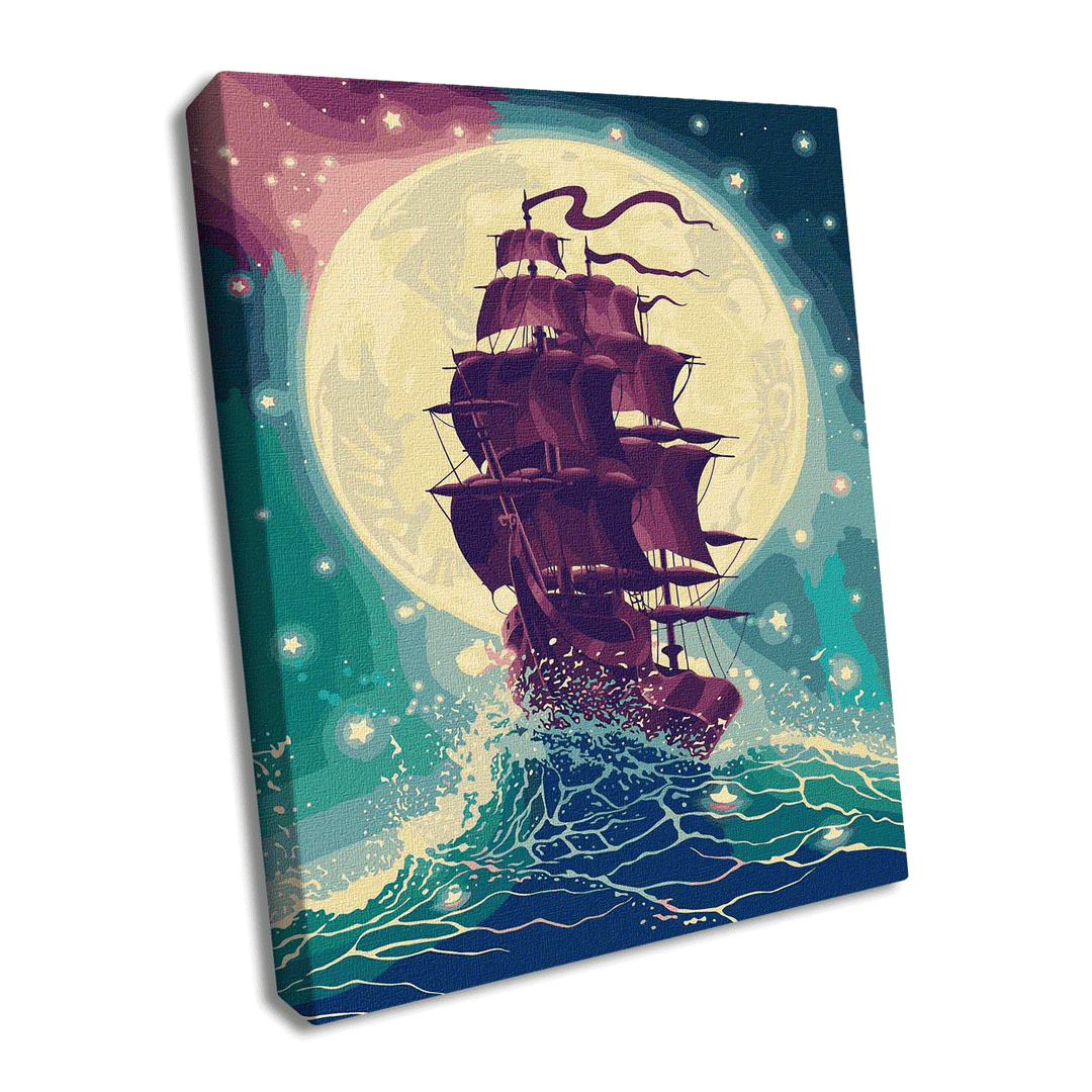 Painting by Numbers kit Through the waves KHO2753