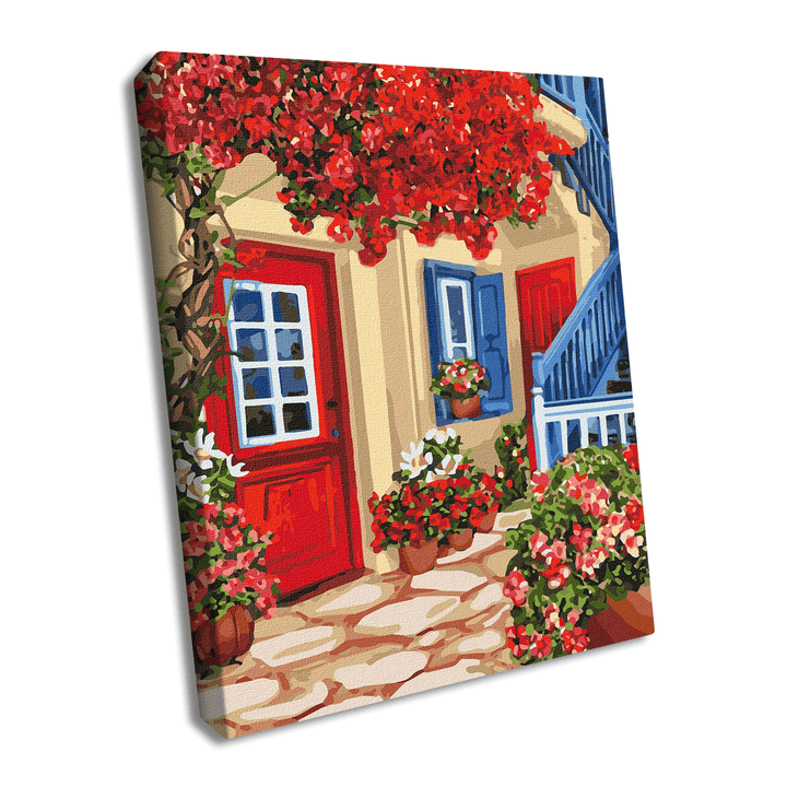 Painting by Numbers kit Walking the streets KHO3581