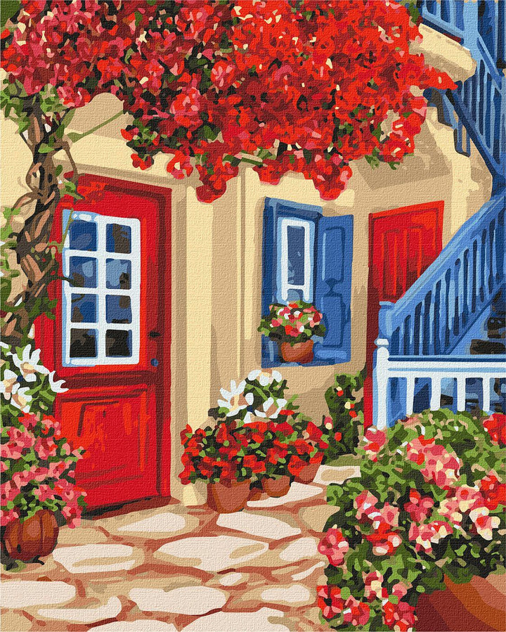 Painting by Numbers kit Walking the streets KHO3581