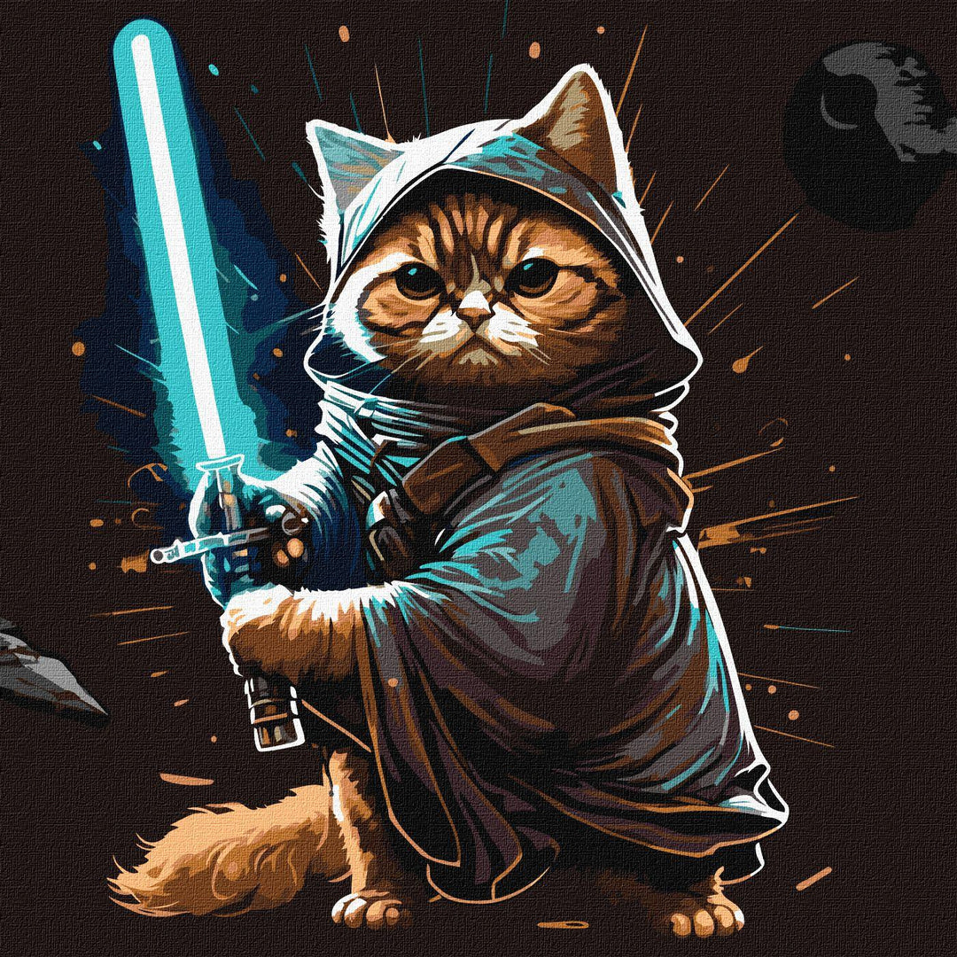 Painting by Numbers kit Warrior cat KHO4484