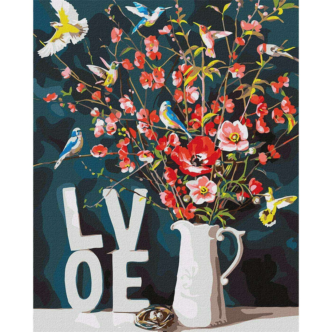 Painting by Numbers kit With love KHO3119