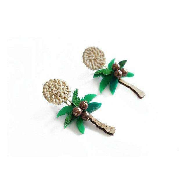 Palm Tree Earrings by Laliblue - Quirks!