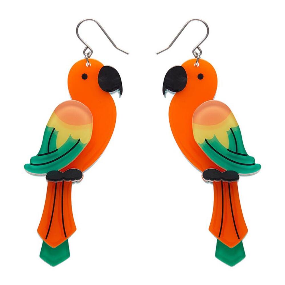 Pancha's Parrots Drop Earrings by Erstwilder