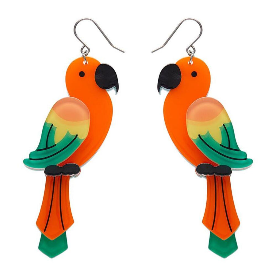 Pancha's Parrots Drop Earrings by Erstwilder