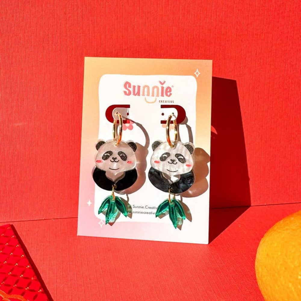 Panda Earrings 2