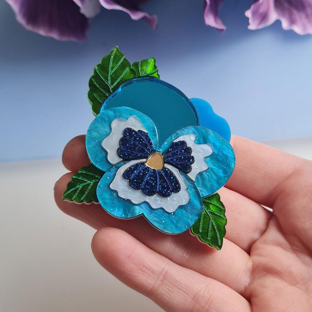 Pansy Brooch - Pre Order by Cherryloco Jewellery 3
