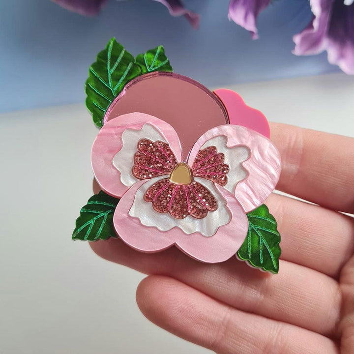 Pansy Brooch - Pre Order by Cherryloco Jewellery 5