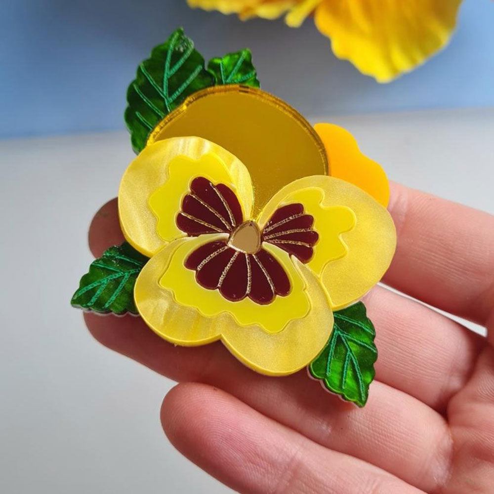 Pansy Brooch - Pre Order by Cherryloco Jewellery 8