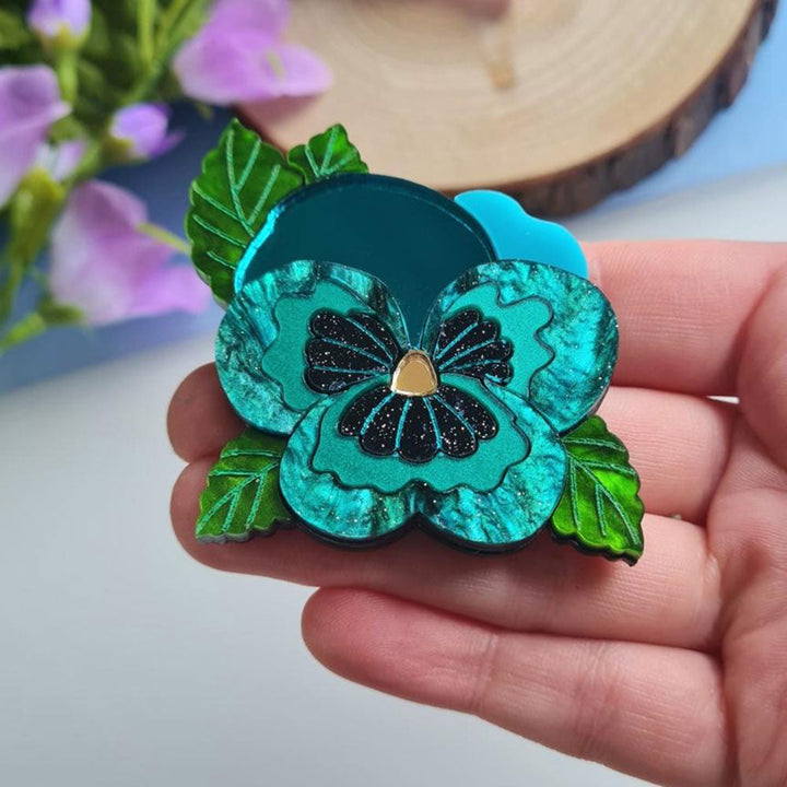 Pansy Brooch - Pre Order by Cherryloco Jewellery 9