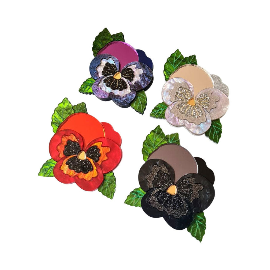 Pansy Brooch - Pre Order by Cherryloco Jewellery 1
