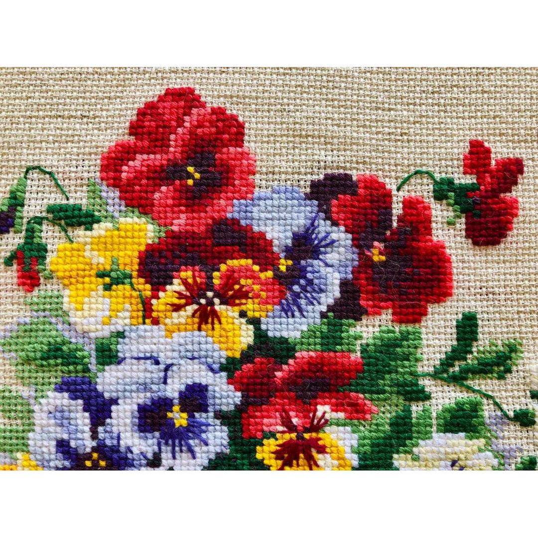 Pansy Medley  R1516 Counted Cross Stitch Kit