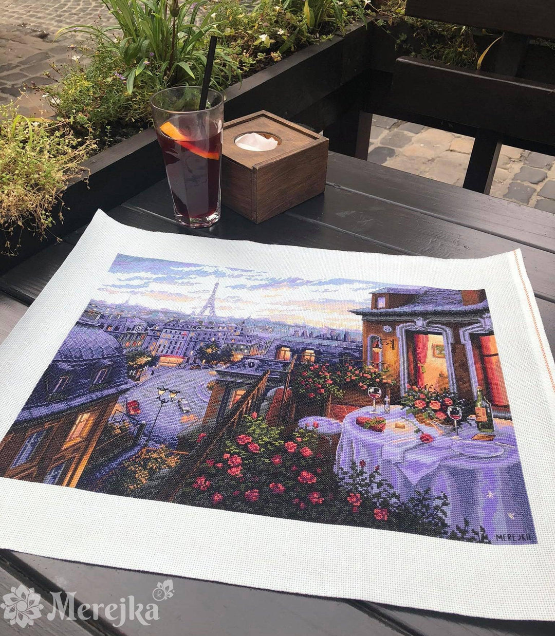 Paris Evening Deja Vu K-188 Counted Cross-Stitch Kit